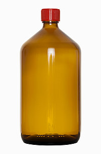 Leichte Verpackungsflasche: 1,0 Liter, Farbe: braun
