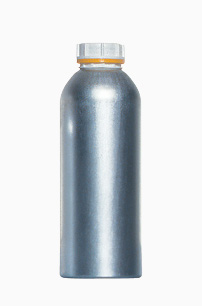 Aluminiumflasche Rundschulter i.l.: 1,3 Liter, Farbe: silbermatt gebeizt
