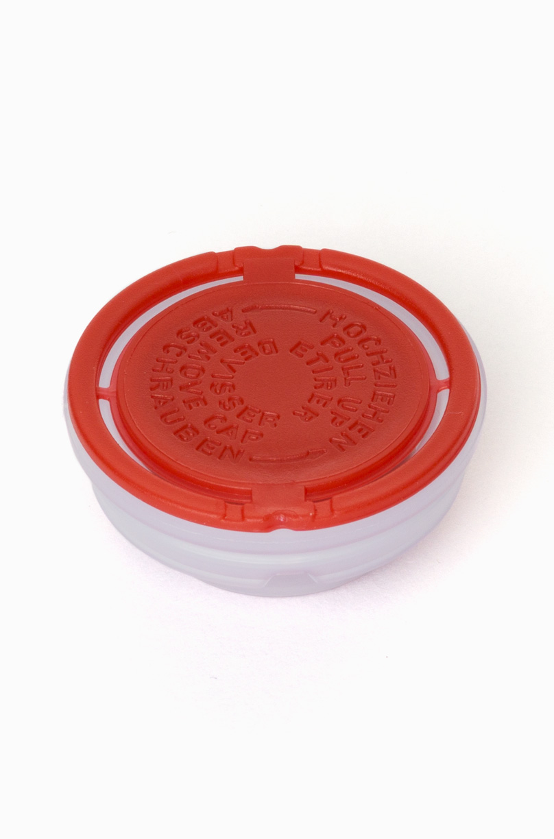 Prelldeckel mit Balg aus HDPE/LDPE ø 42,0 mm Mündung
