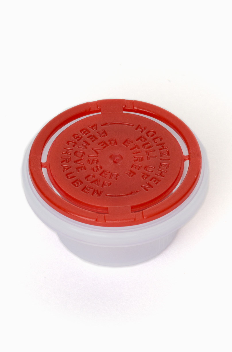 Prelldeckel mit Balg aus HDPE/LDPE ø 42,0 mm Mündung