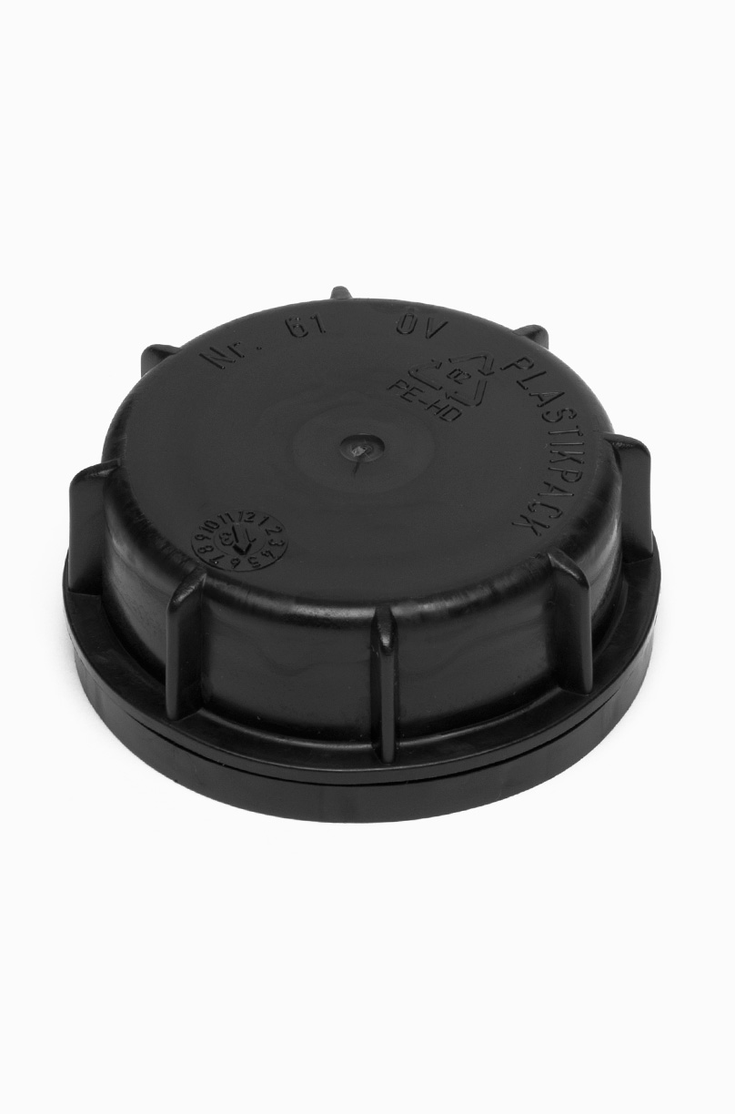 Schraubdeckel OV aus HDPE ø 61,0 mm Mündung