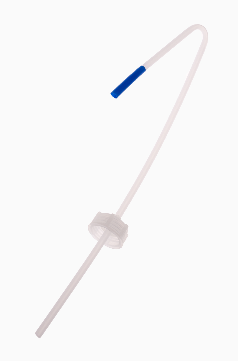 Spritzdeckel mit langer Spitze aus LDPE ø 28,0 mm Mündung