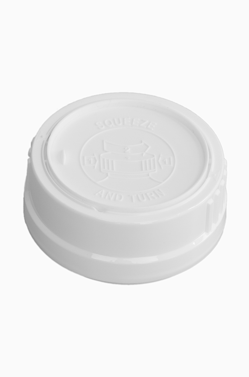 Drück- und Dreh Deckel OV aus PP/HDPE ø 47,0 mm Mündung