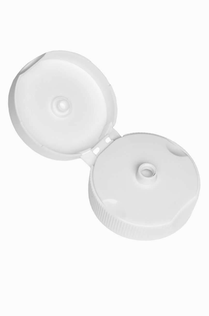 Schraubdeckel Klappscharnier aus PP ø 55,0 mm Mündung
