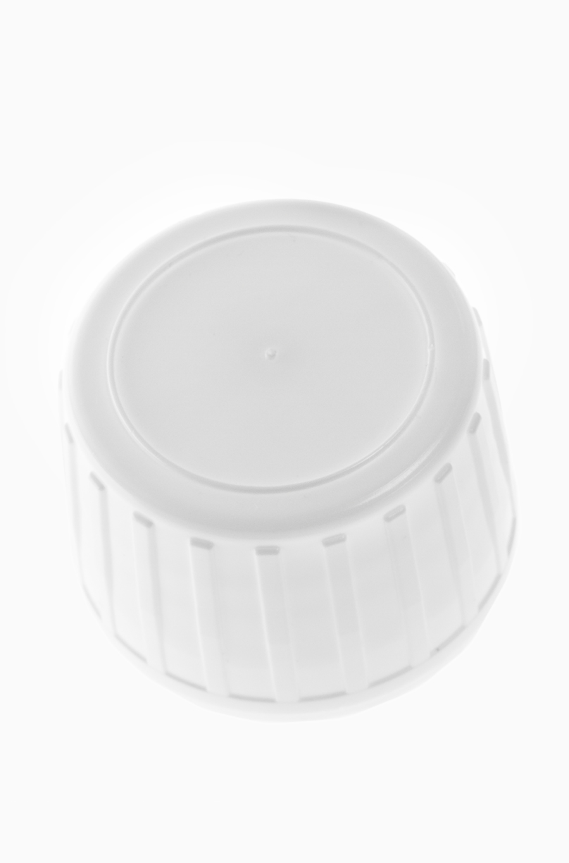 Schraubdeckel mit Gießring aus HDPE/LDPE ø 28,0 mm Mündung