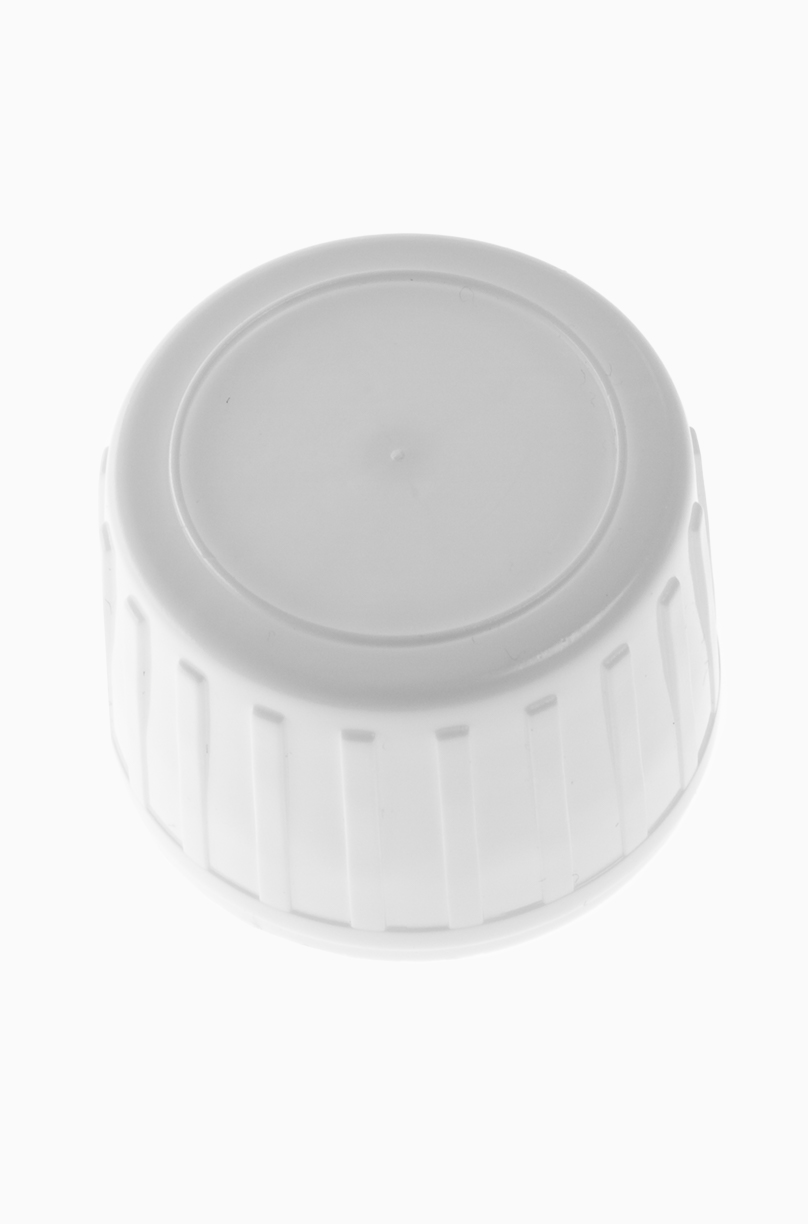 Schraubdeckel mit Spritzeinsatz aus HDPE/LDPE ø 28,0 mm Mündung