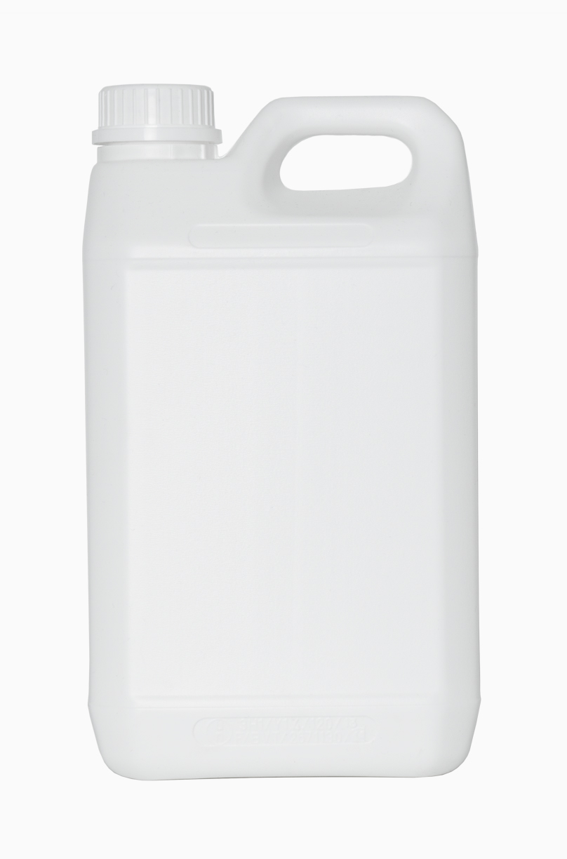 Kunststoffkanister fluoriert: 3,0 Liter, Farbe: weiß