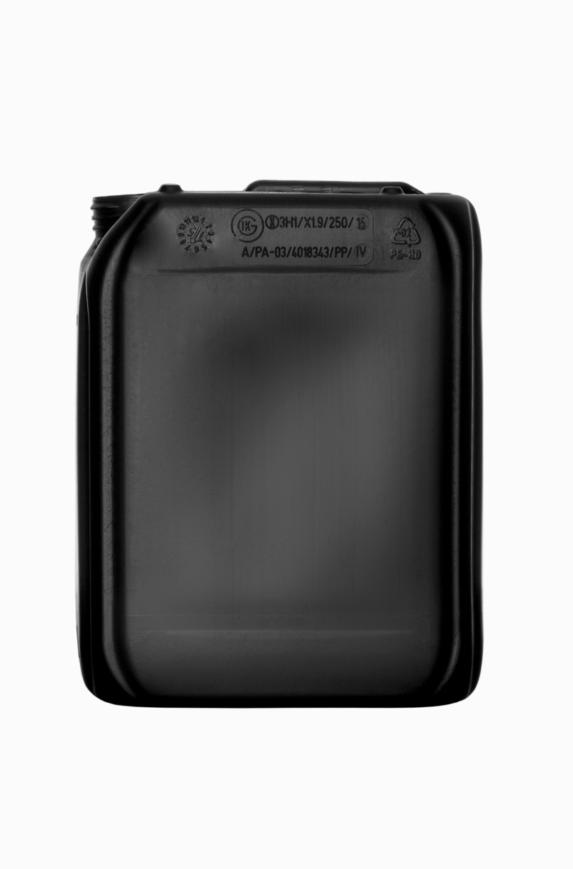 Kunststoffkanister: 5,0 Liter, Farbe: schwarz