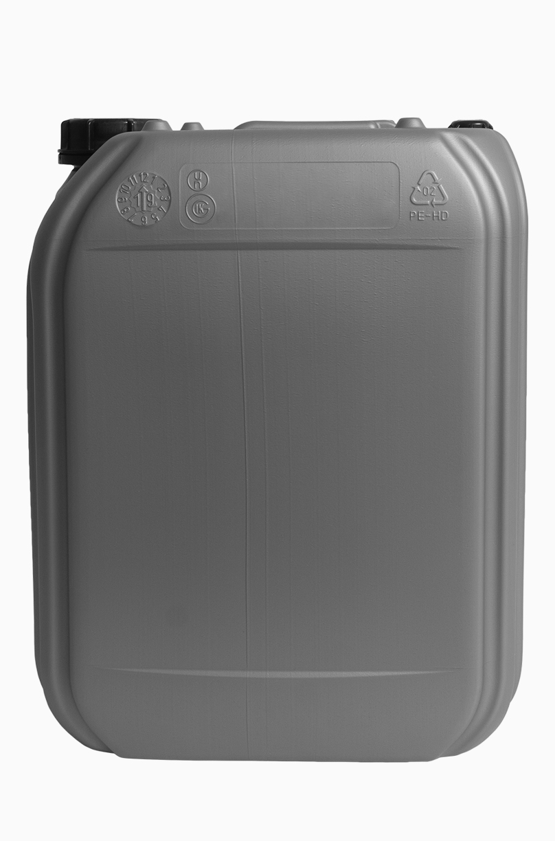 Kunststoffkanister: 20,0 Liter, Farbe: silber