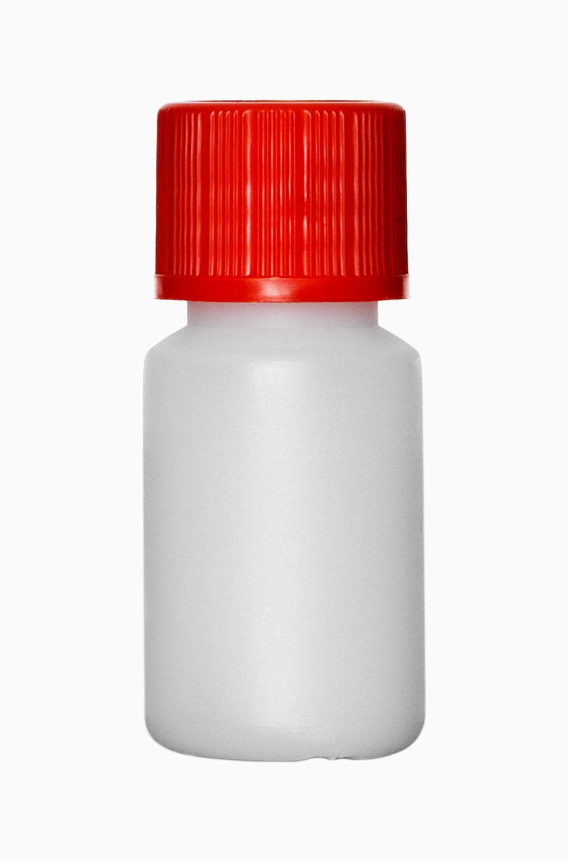 Kunststoff Rundflasche: 10 Milliliter, Farbe: natur