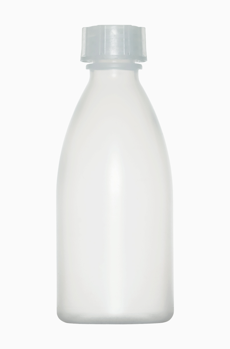 Laborflasche: 100 Milliliter, Farbe: natur