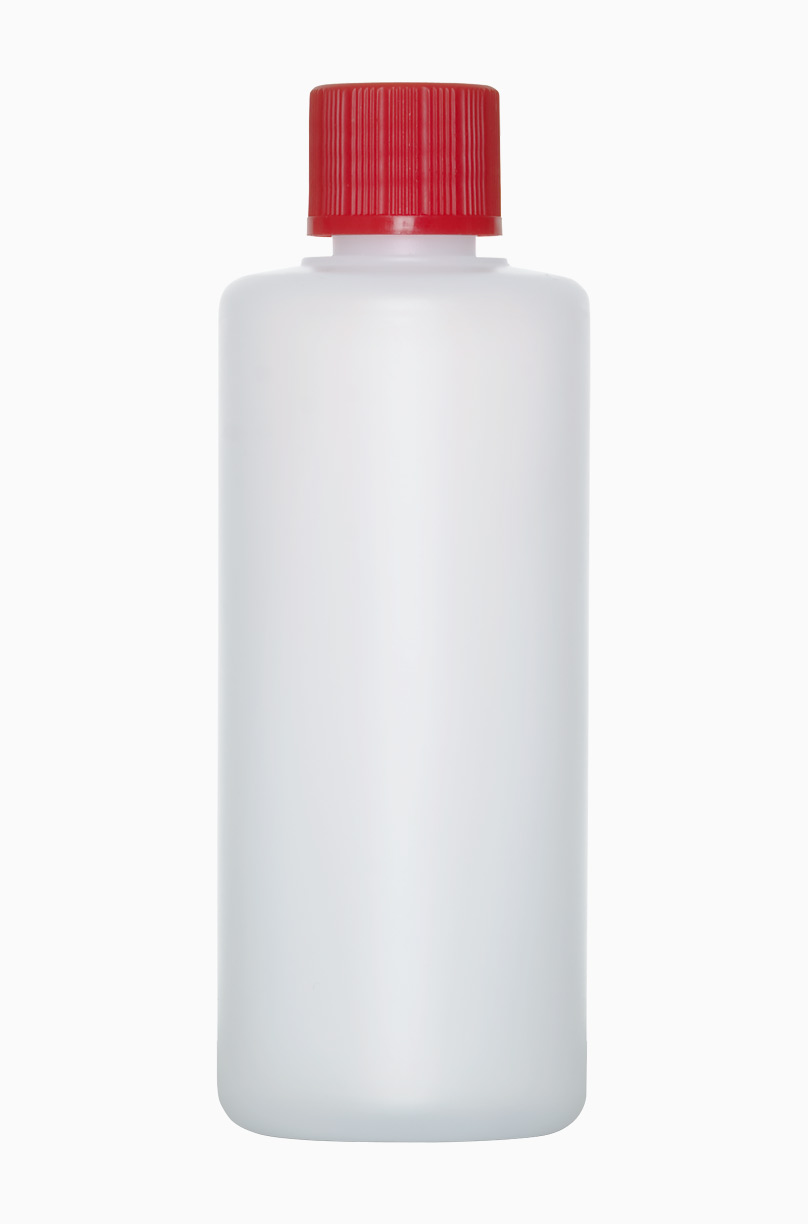 Kunststoff Rundflasche R 100/18: 100 Milliliter, Farbe: natur
