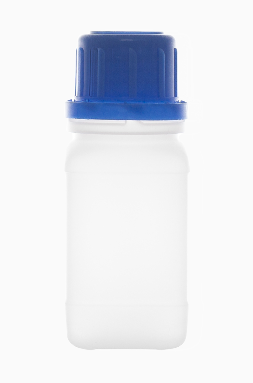 Kunststoff Chemikalienflasche EH: 100 Milliliter, Farbe: natur