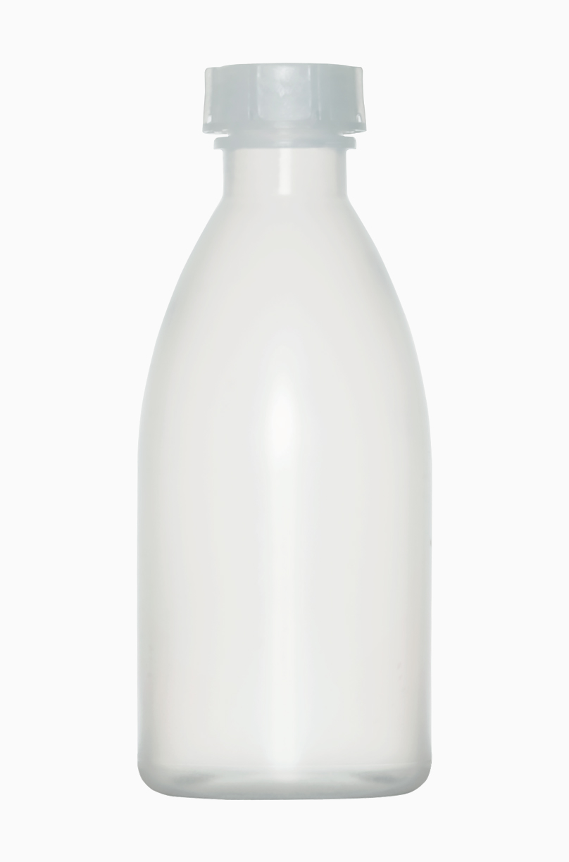 Laborflasche: 250 Milliliter, Farbe: natur