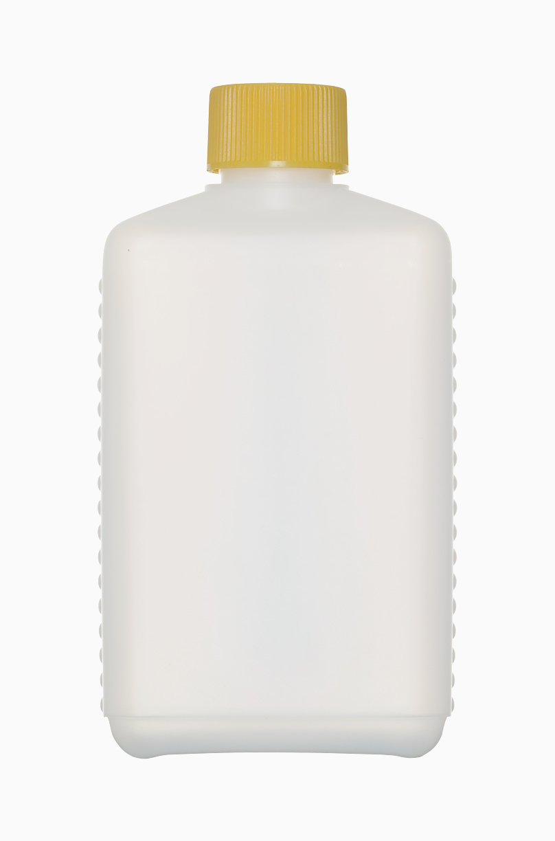 Kunststoff Vierkantflasche: 250 Milliliter, Farbe: natur