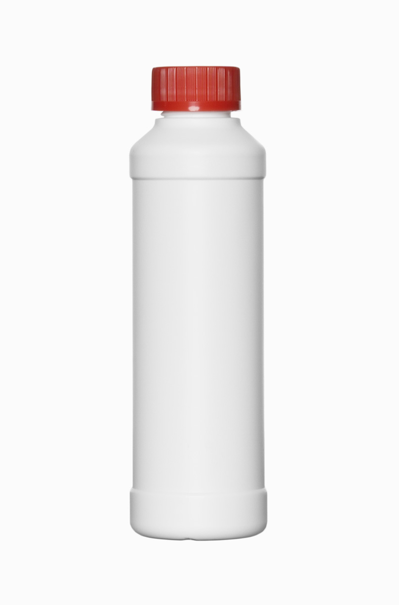 Kunststoff Rundflasche R 250/28: 250 Milliliter, Farbe: weiß