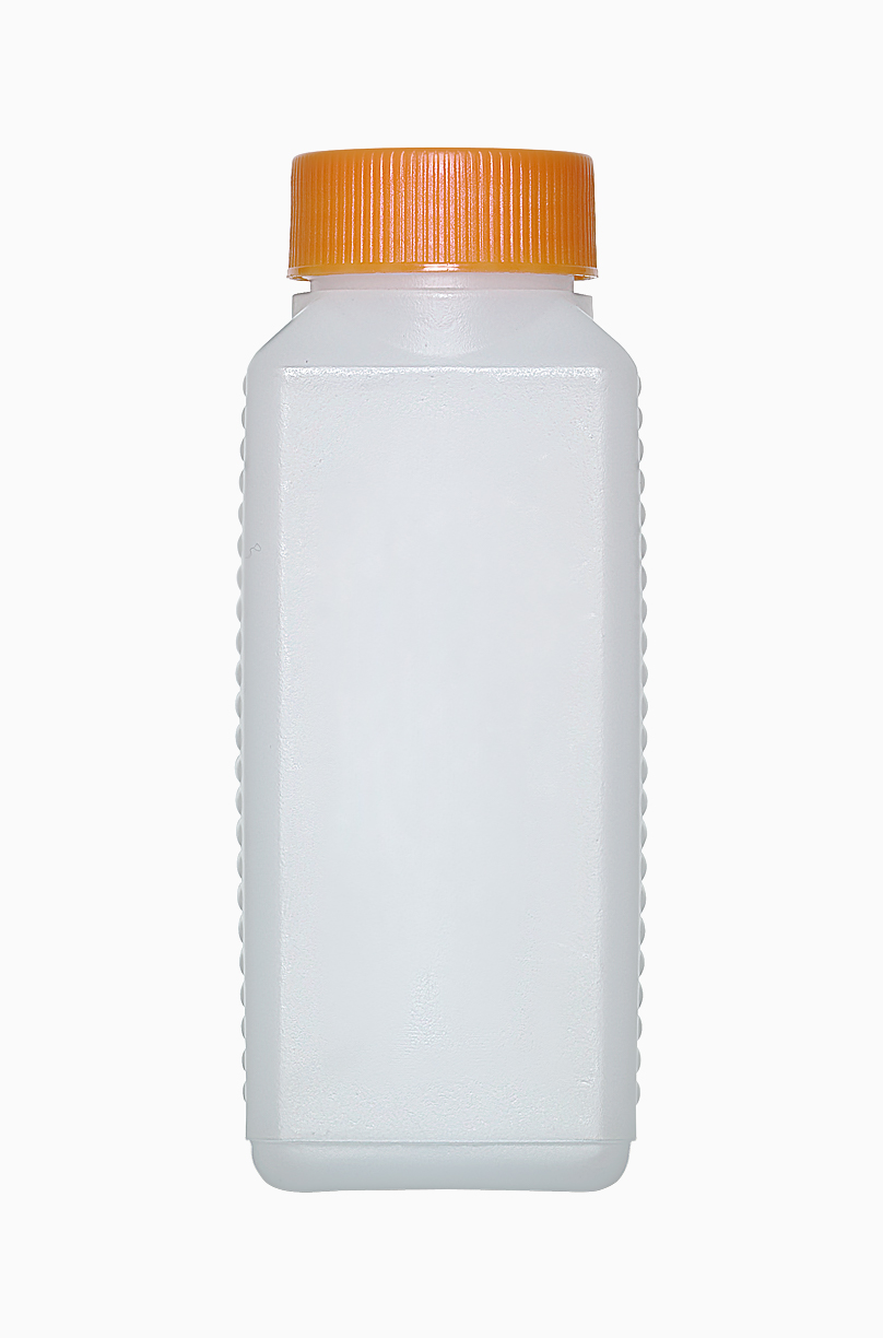 Kunststoff Vierkantflasche: 250 Milliliter, Farbe: natur
