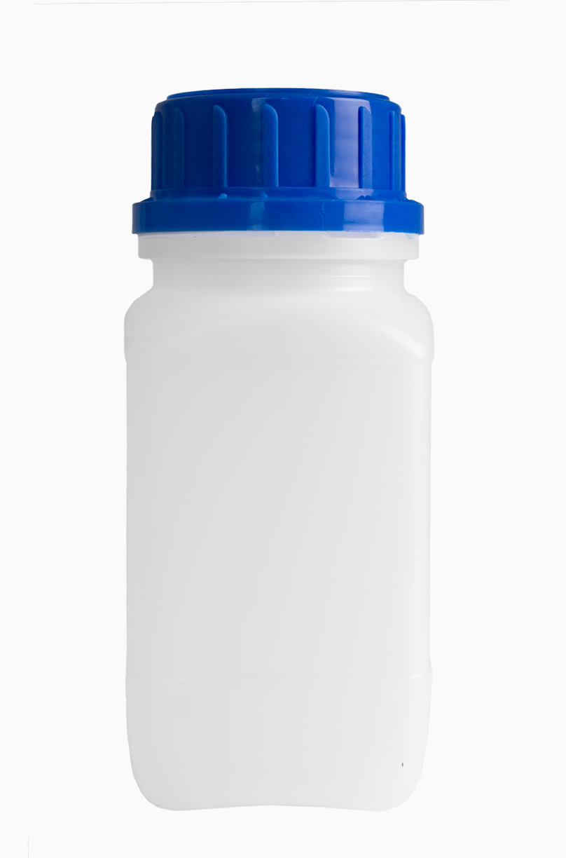 Kunststoff Chemikalienflasche: 250 Milliliter, Farbe: natur