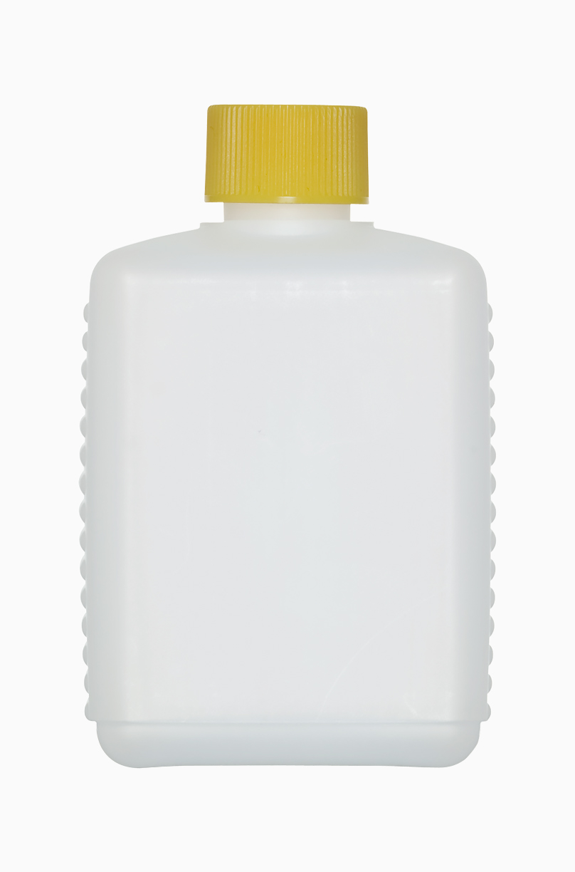 Kunststoff Vierkantflasche: 300 Milliliter, Farbe: natur
