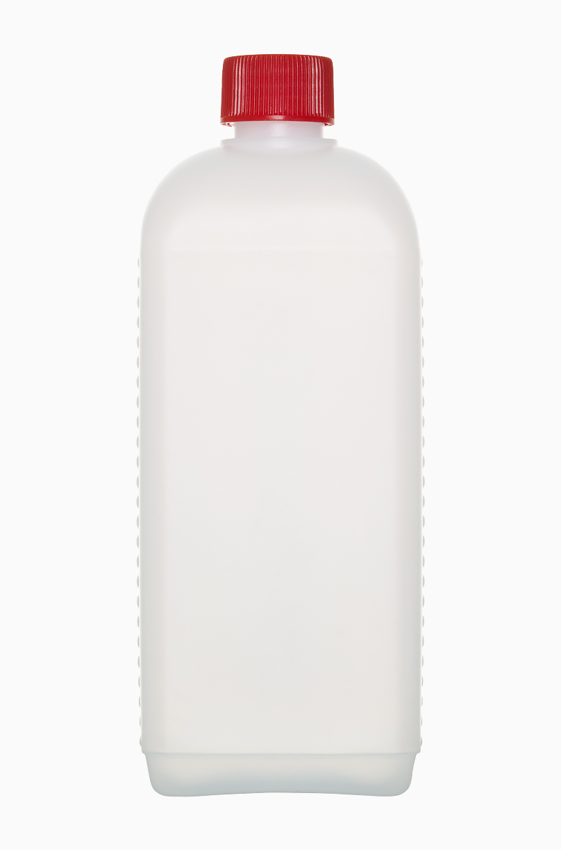 Kunststoff Vierkantflasche Barriere: 500 Milliliter, Farbe: natur