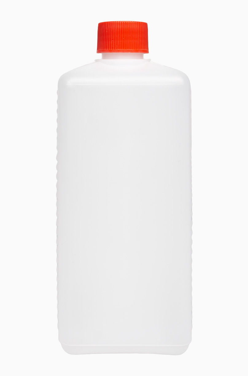 Kunststoff Vierkantflasche: 500 Milliliter, Farbe: natur