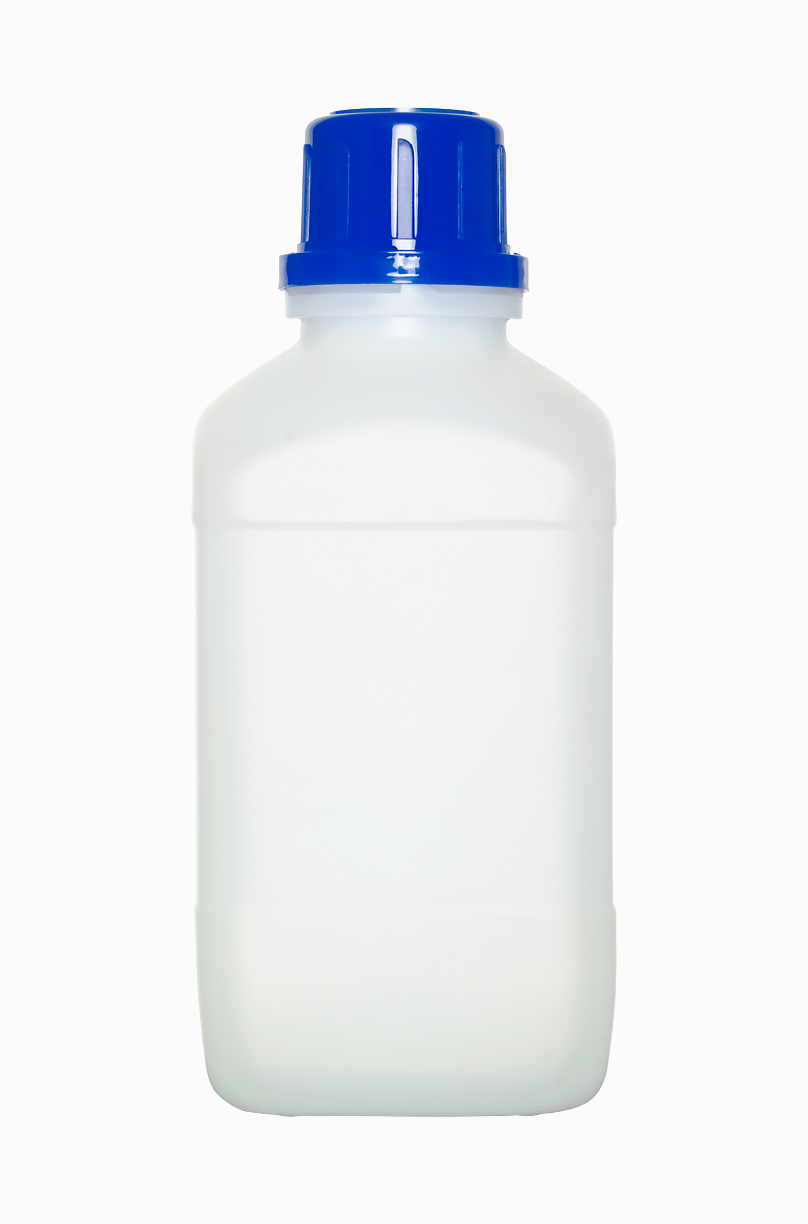 Kunststoff Chemikalienflasche: 500 Milliliter, Farbe: natur