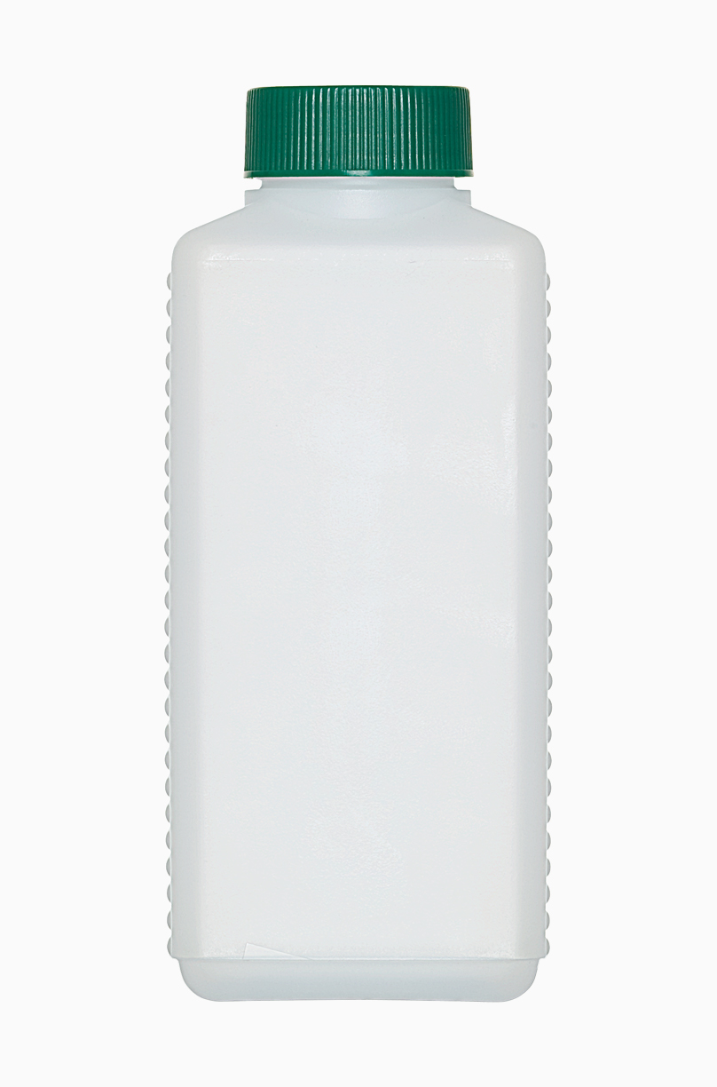 Kunststoff Vierkantflasche: 500 Milliliter, Farbe: natur