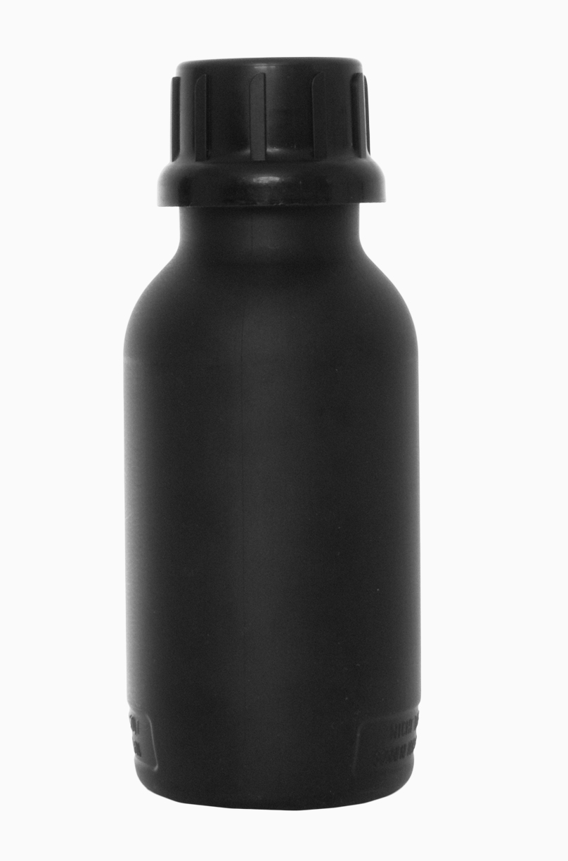 Kunststoff Gefahrgutflasche: 500 Milliliter, Farbe: schwarz