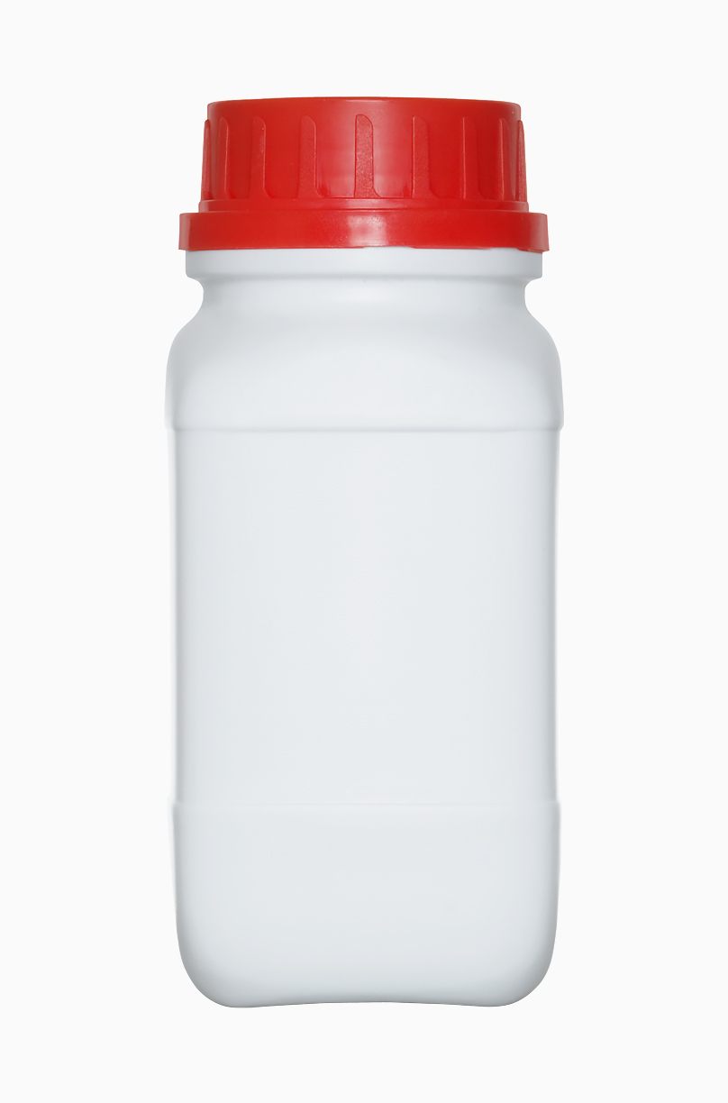 Kunststoff Chemikalienflasche: 500 Milliliter, Farbe: weiß