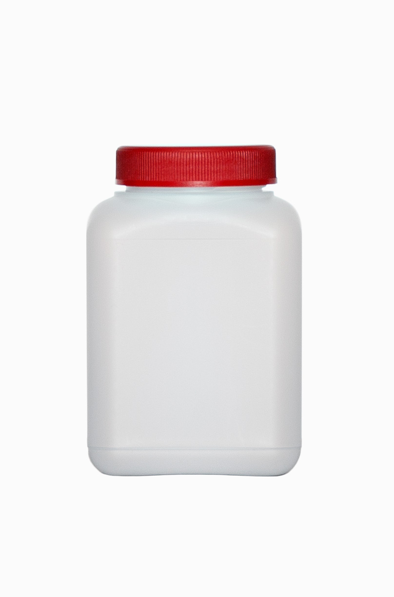 Kunststoff Vierkantflasche: 500 Milliliter, Farbe: natur