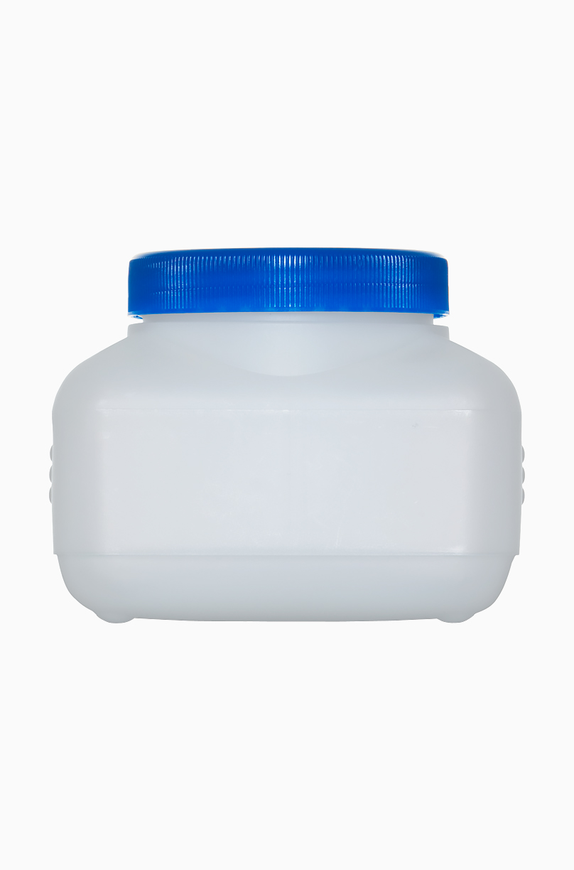 Kunststoff Vierkantflasche: 500 Milliliter, Farbe: natur