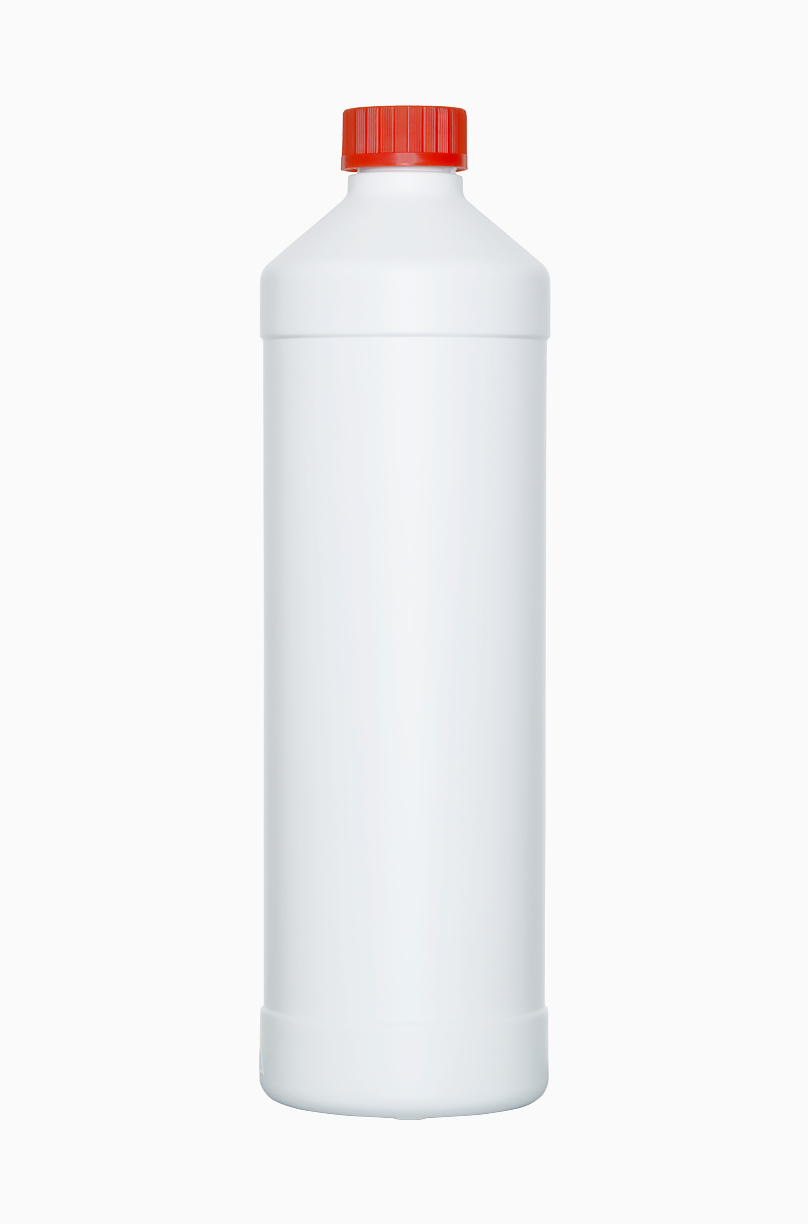 Kunststoff Rundflasche FRZG 1000/28 UN: 1,0 Liter, Farbe: weiß