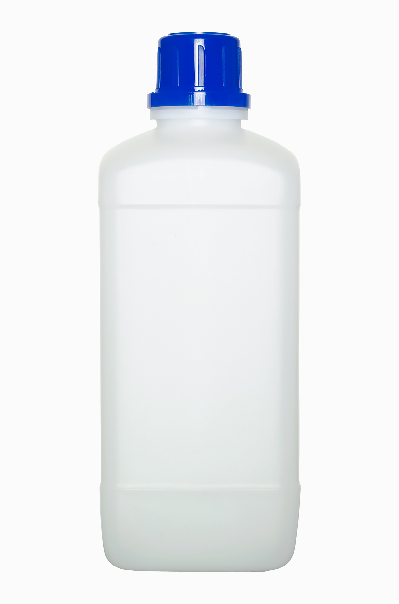 Kunststoff Chemikalienflasche: 1,0 Liter, Farbe: natur