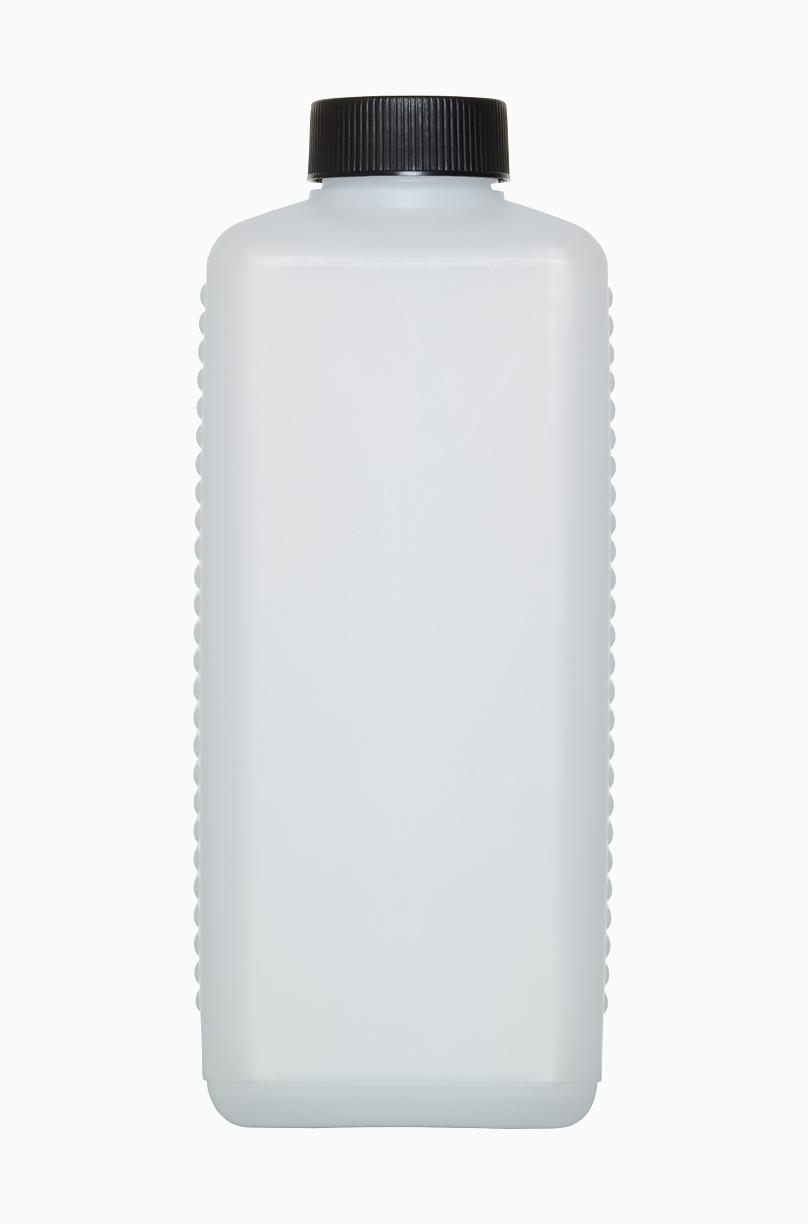 Kunststoff Vierkantflasche: 1,0 Liter, Farbe: natur