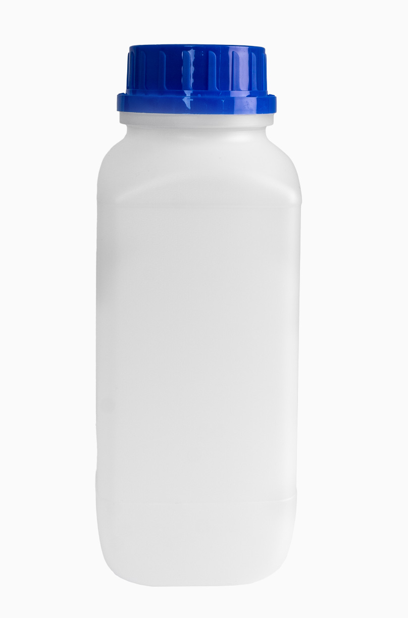 Kunststoff Chemikalienflasche: 1,0 Liter, Farbe: natur