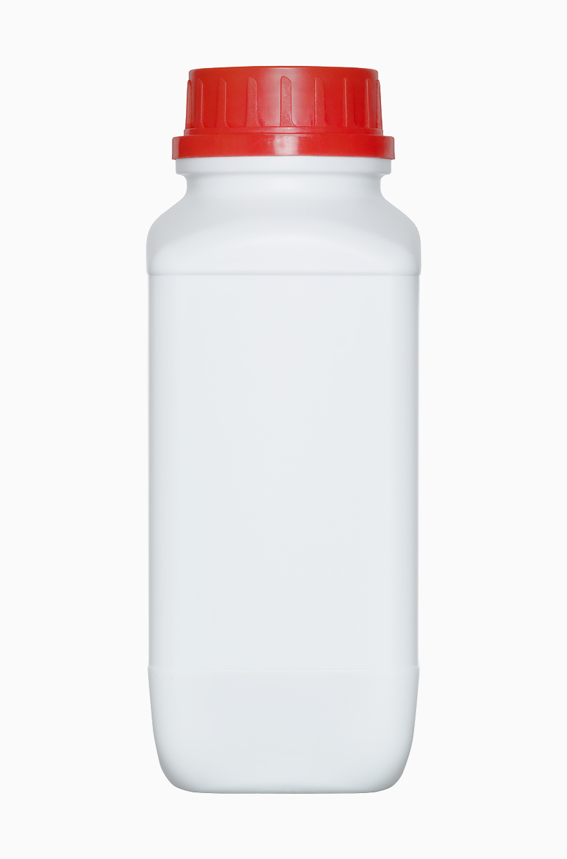 Kunststoff Chemikalienflasche: 1,0 Liter, Farbe: weiß