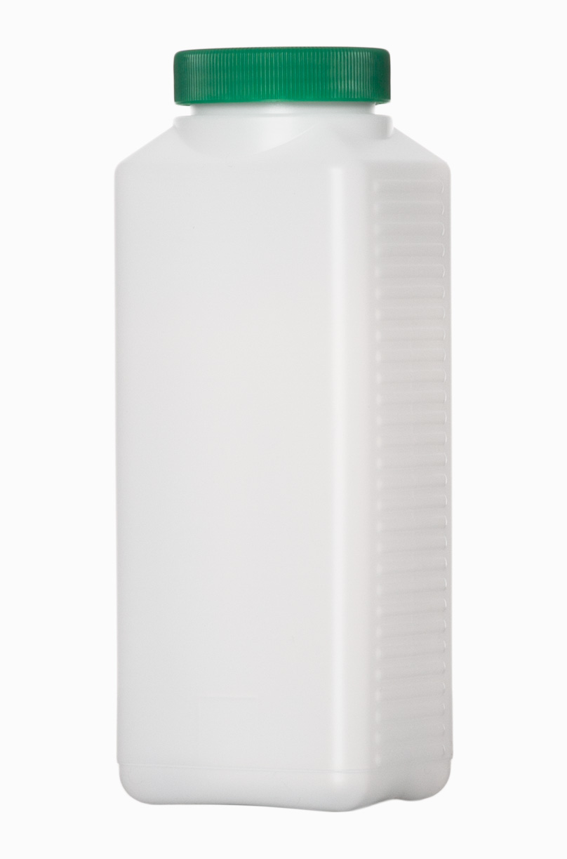 Kunststoff Vierkantflasche: 1,0 Liter, Farbe: natur