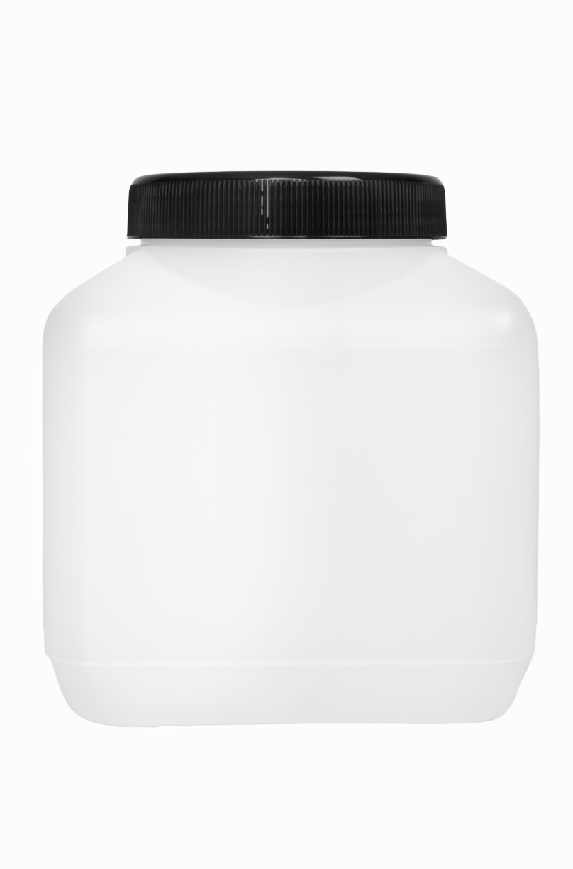 Kunststoff Vierkantflasche: 1,0 Liter, Farbe: natur