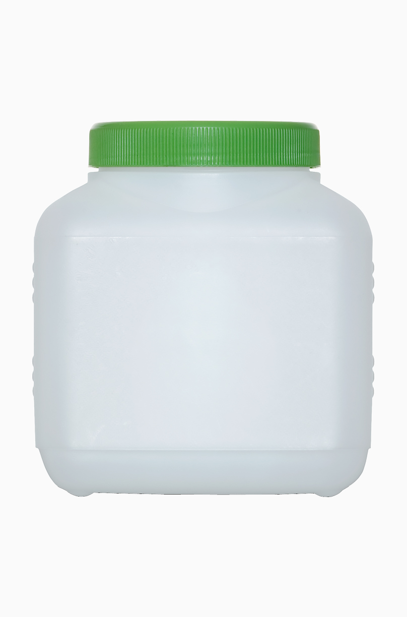 Kunststoff Vierkantflasche: 1,2 Liter, Farbe: natur