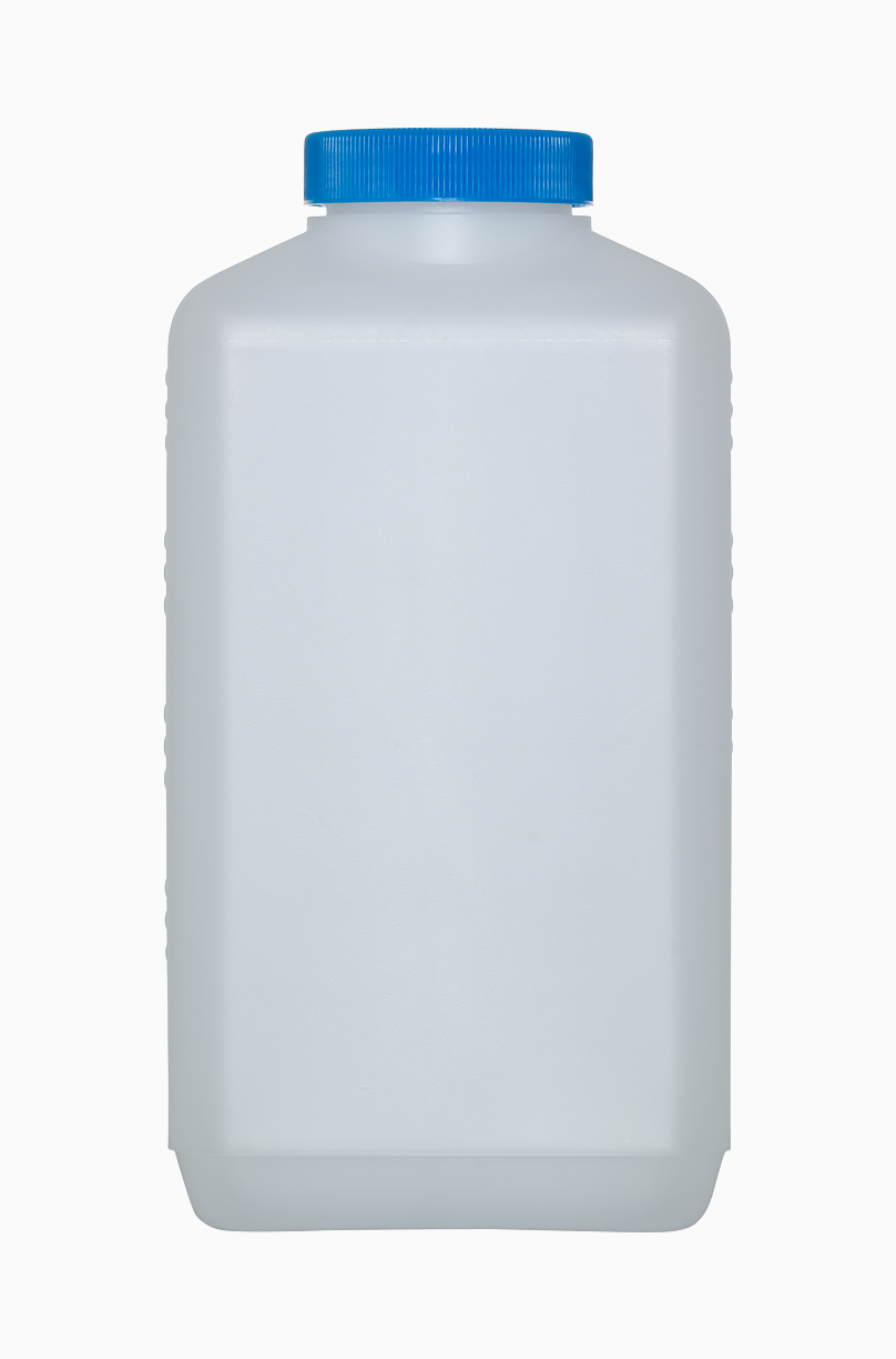 Kunststoff Vierkantflasche: 2,0 Liter, Farbe: natur