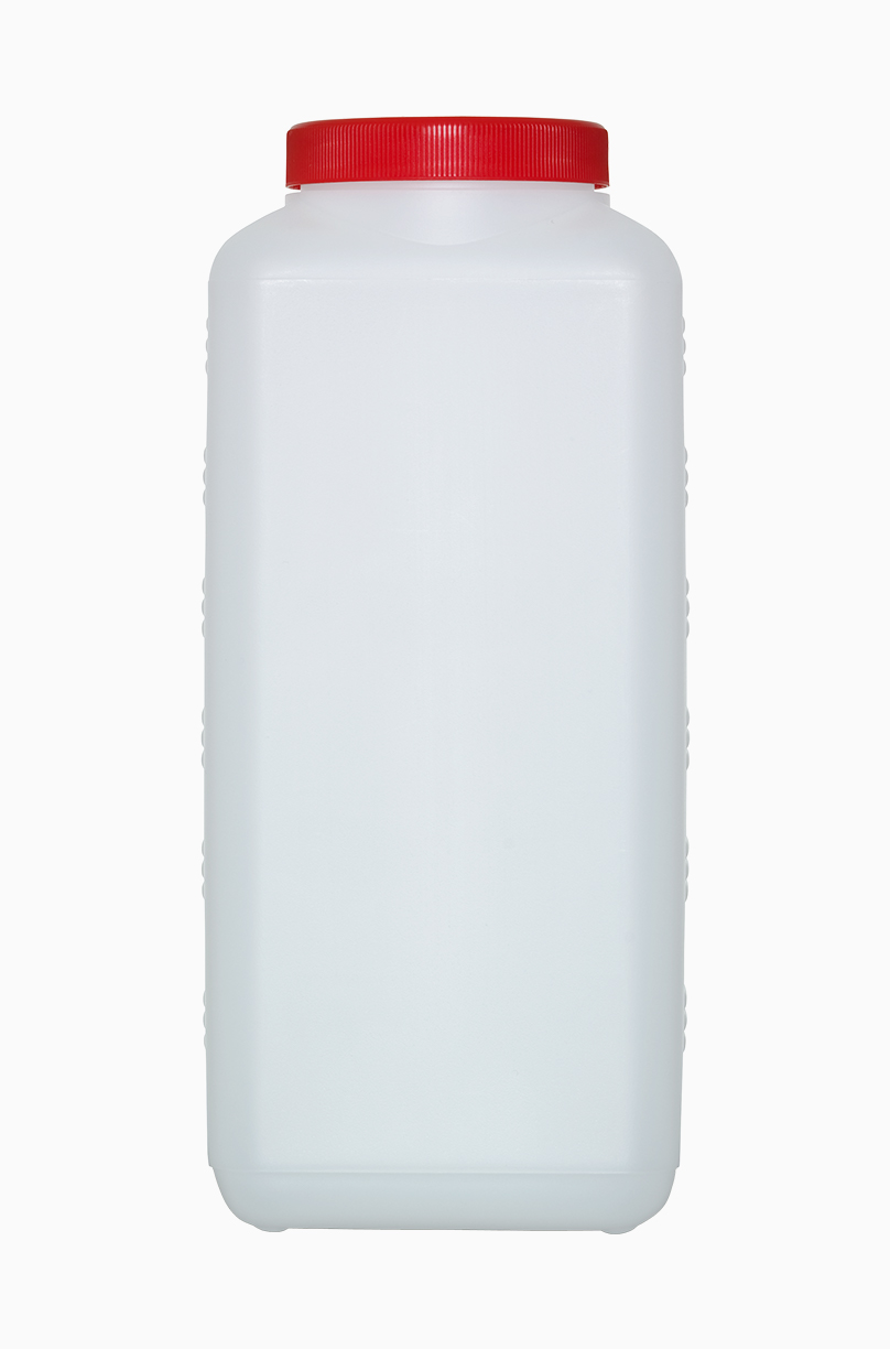 Kunststoff Vierkantflasche: 2,5 Liter, Farbe: natur