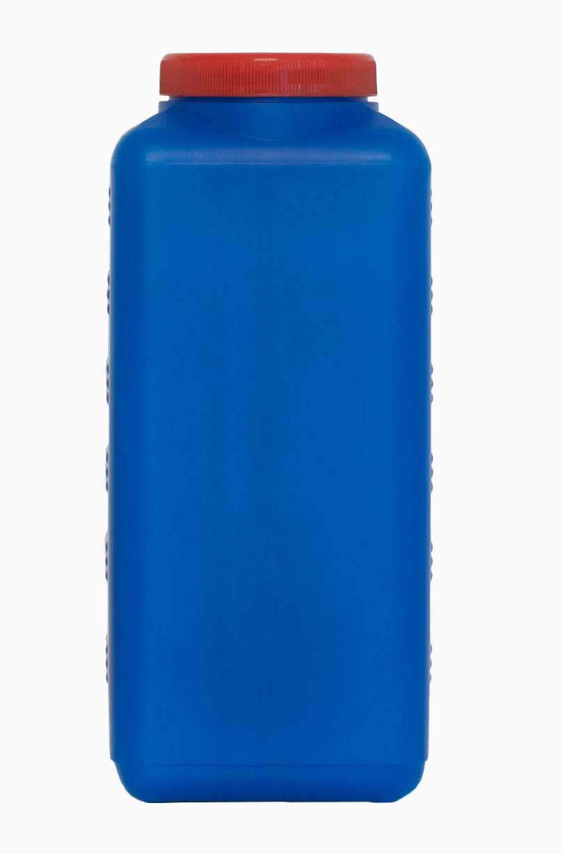 Kunststoff Vierkantflasche: 2,5 Liter, Farbe: blau