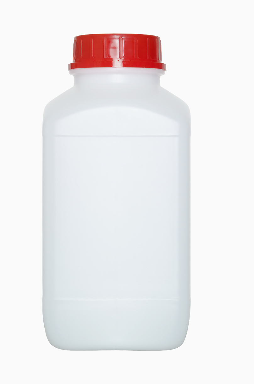 Kunststoff Chemikalienflasche: 4,0 Liter, Farbe: weiß