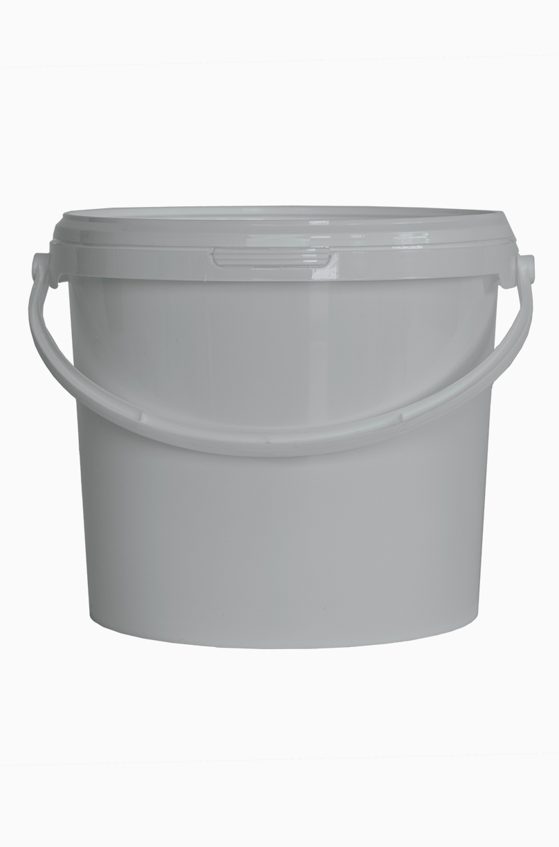 Kunststoff Rundeimer ECO: 5,6 Liter, Farbe: grau