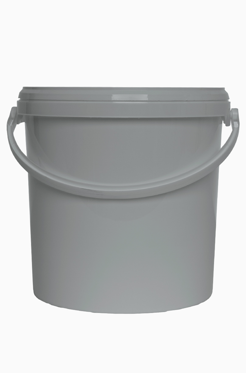 Kunststoff Rundeimer ECO: 10,8 Liter, Farbe: grau