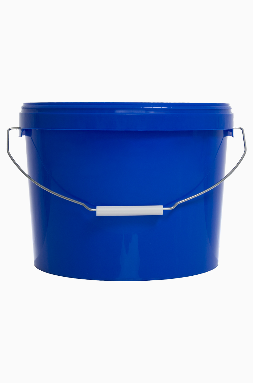 Kunststoff Rundeimer: 11,0 Liter, Farbe: blau
