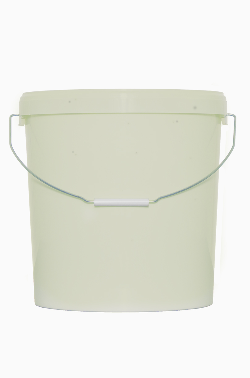 Kunststoff Rundeimer ECO: 21,3 Liter, Farbe: natur