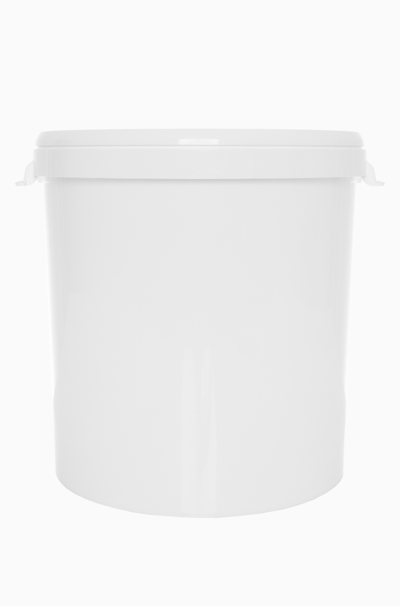 Kunststoff Hobbock: 30,0 Liter, Farbe: weiß