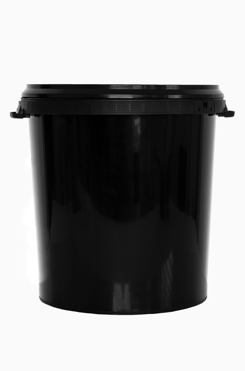Kunststoff Hobbock: 30,0 Liter, Farbe: schwarz