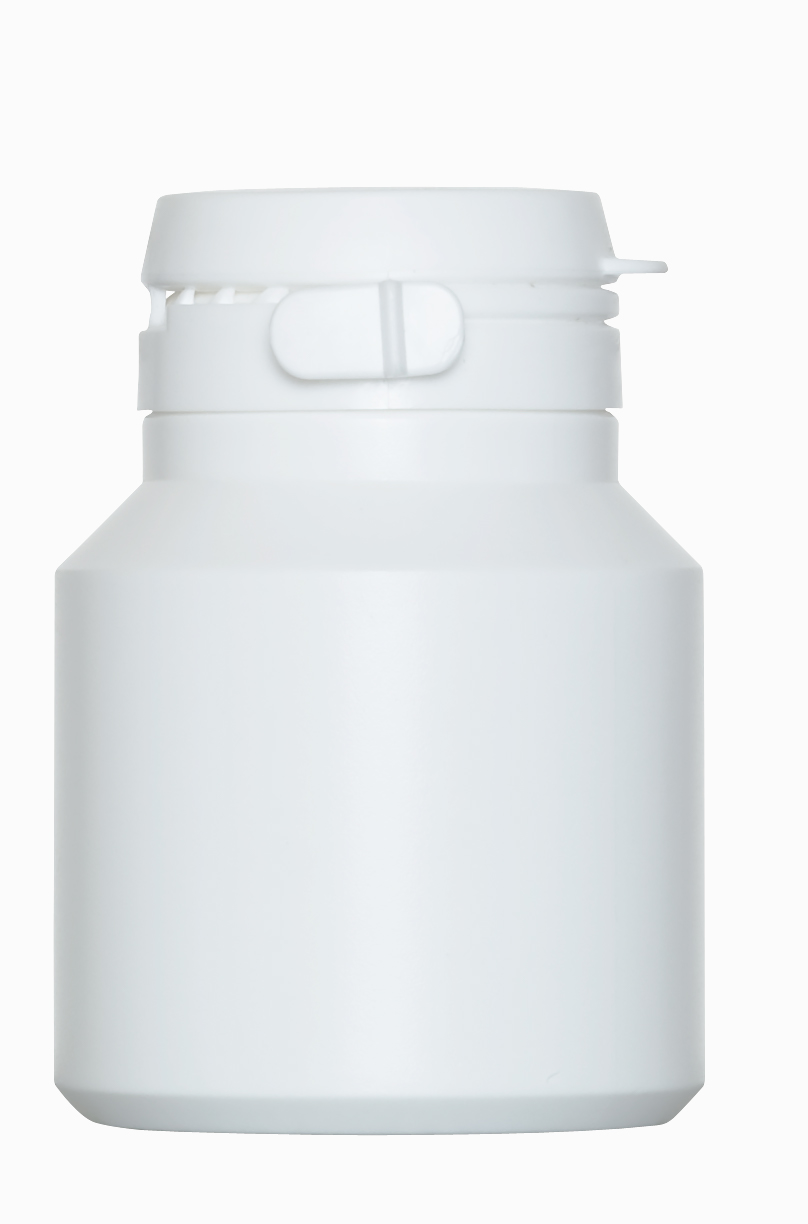 Kunststoff Stülpdeckeldose OV Standard: 50 Milliliter, Farbe: weiß